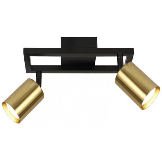 Lampa spot zlatno-crna 2XGU10 max.35W M190420
