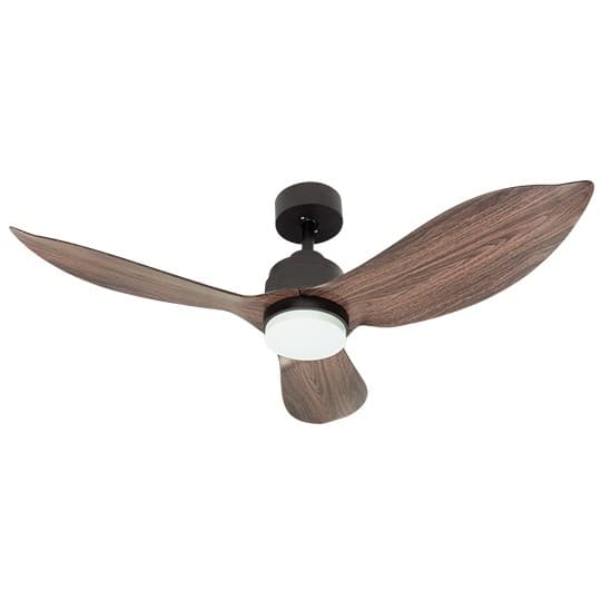 Ventilator plafonski MV5012-CWDD tamno braon drvo 3 kraka 35W sa svjetlom CCT LED 20W sa daljinskim upravljačem
