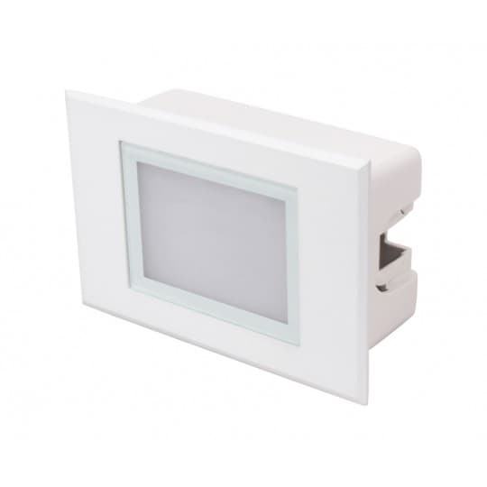 Lampa spoljna ugradna kvadrat M953011 bijela 3W 4000K LED Mitea Lighting