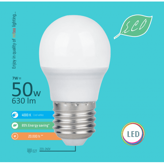 Sijalica E27 7W G45 ECO 4000K 220-240V