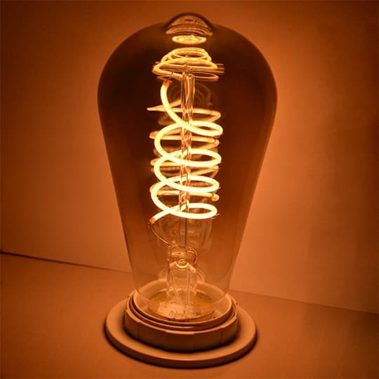 Sijalica LED filament dimabilna E27 4W ST64 2200K SMOKY