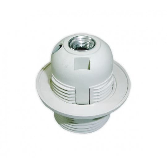 Grlo E27 LUSTER Bijelo bakelitno s prstenom M(257) mitea