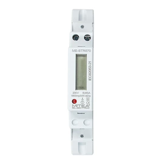 Mjerač potrošnje elek.energije ME-STR570 45A monofazni za DIN šinu 1P 1600imp/kWh 220V