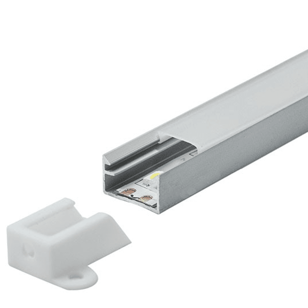 Aluminijumski profil za LED trake M506 nadgradni 2000x14.4x8,8mm duboki set sa difuzerom