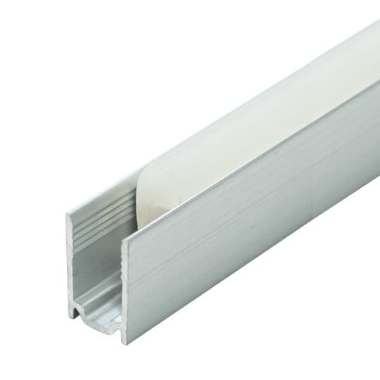 Aluminijumski profil za neon trake M76 7.6x12.1x2000mm set bez difuzora sivi nadgradni