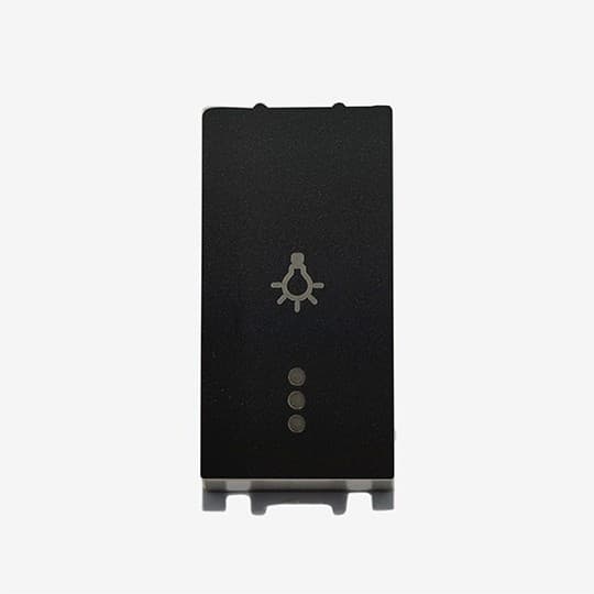 Prekidač za svjetlo Panasonic 1M INDIKATORSKI crni 16A WT8(WVTT10021BL)04 EU2 Thea Modular