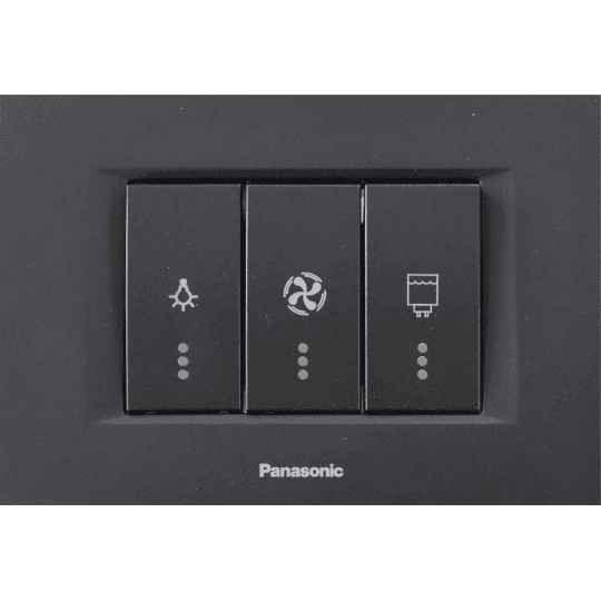 Indikator kupatilski Panasonic sa indik. 3M crni model 2 horizontalni WT9(WVTT30026BL)-EU2 Thea Modular