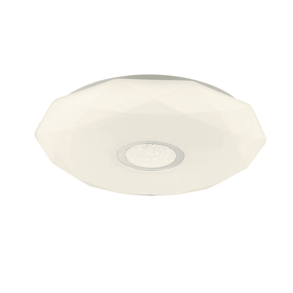 Plafonjera LED hrom prsten 40 cm 3000+4000 K