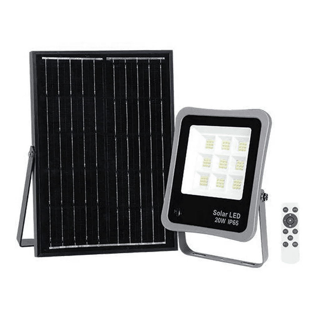 Reflektor LED Solarni 20W crni 4000K IP65