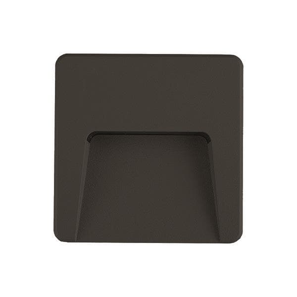 Lampa LED spoljna nadgradna IP65 crna kvadratna 3W 3CCT 120x120mm