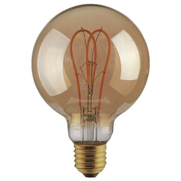 Sijalica LED E27 G125 5W filament dimabilna 300lm 2000K GOLD