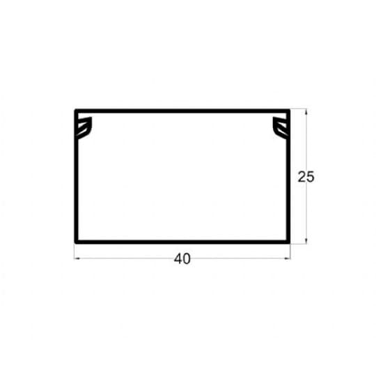 Kanalica samoljepljiva PVC ME-40x25mm 2m Mitea