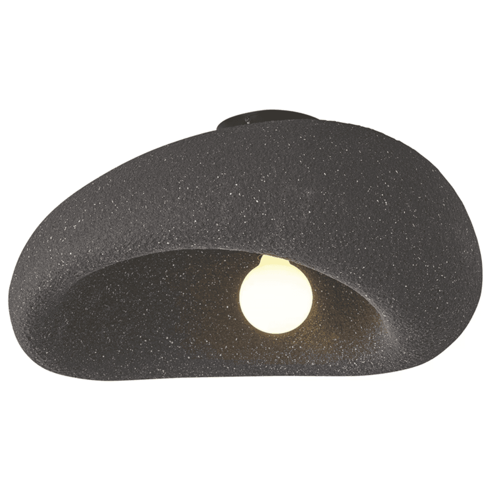 Plafonjera crna dizajn gipsa Ø50 cm 1xE27 Teral