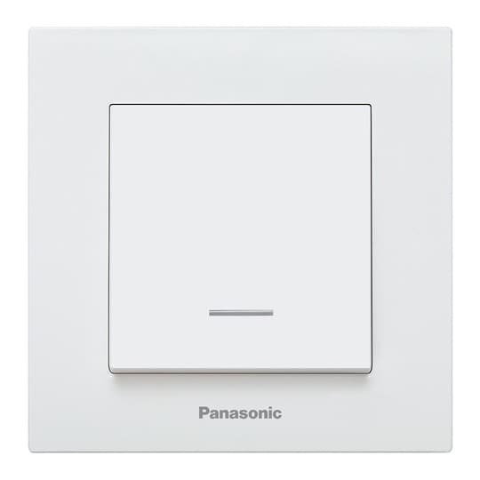 Taster Panasonic svjetla sa tinjalicom bijeli WKTC0017-2WH EU4 10A vijčani Karre Plus
