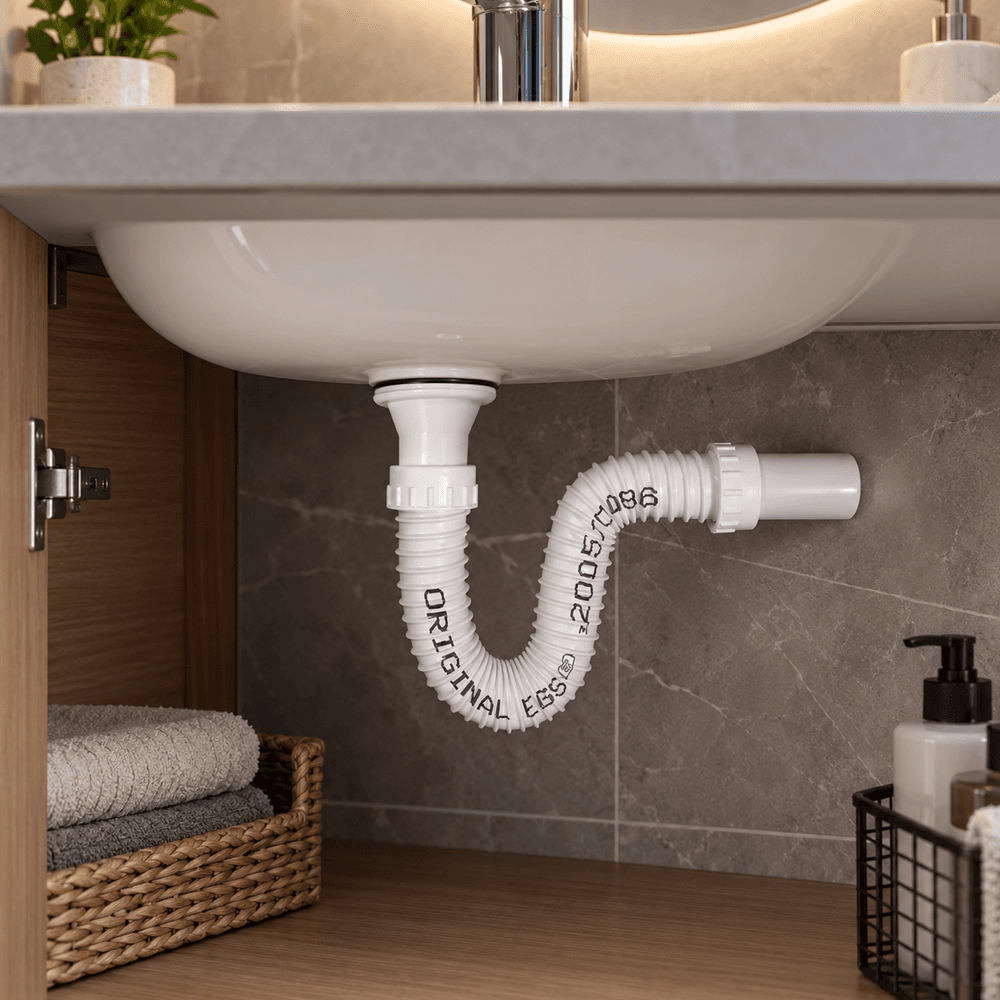 Elastični gibljivi sifon za lavabo standardni Ø60mm