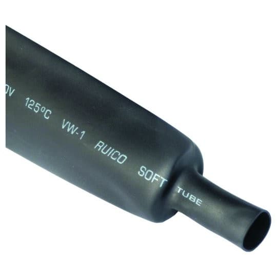 Bužir termoskupljajući ME-TSB 14/7mm 1m crni Mitea Electric