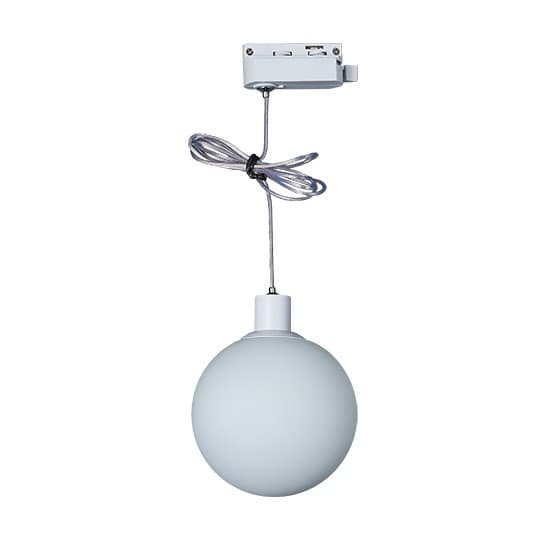 Šinska visilica kugla M205021-W bijela+bijelo staklo G9 LED 3W 4000K